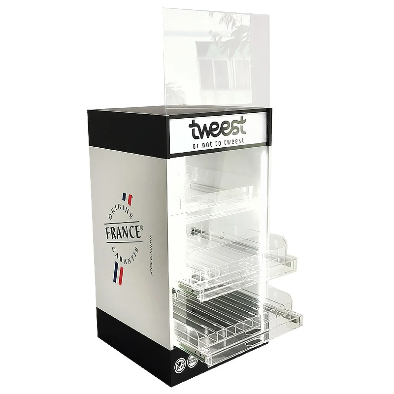 The front door of the electronic cigarette display rack allows easy access to the products in the display rack by sliding The front door of the electronic cigarette display rack allows easy access to the products in the display rack by sliding
